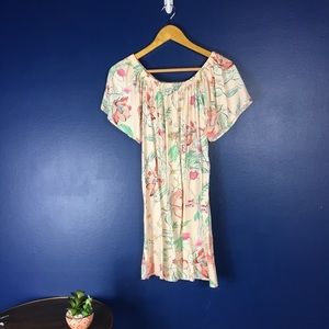 Plum Pretty Sugar Off the shoulder mini dress.